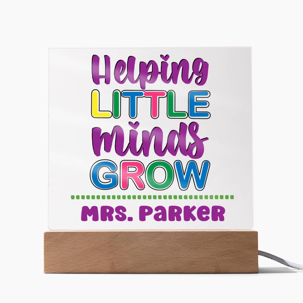 Teacher Square Acrylic Plaque 14