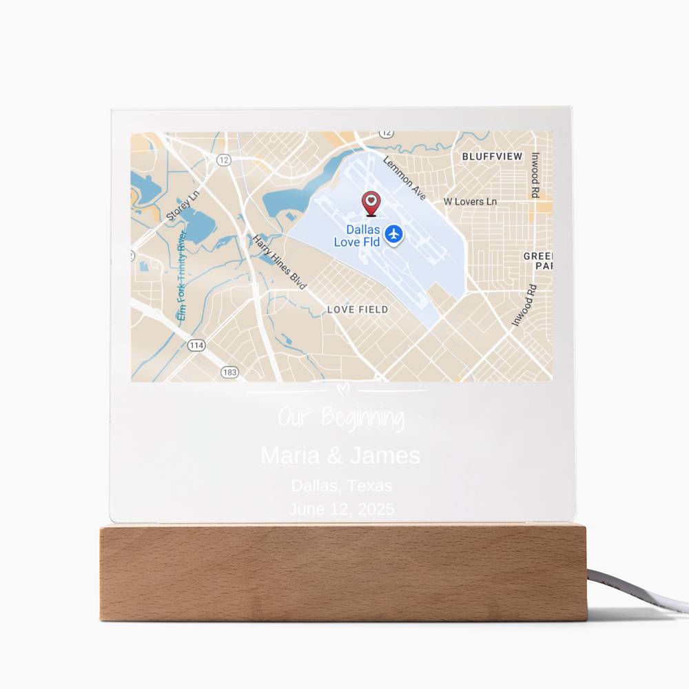 Custom Location Acrylic Keepsake 2