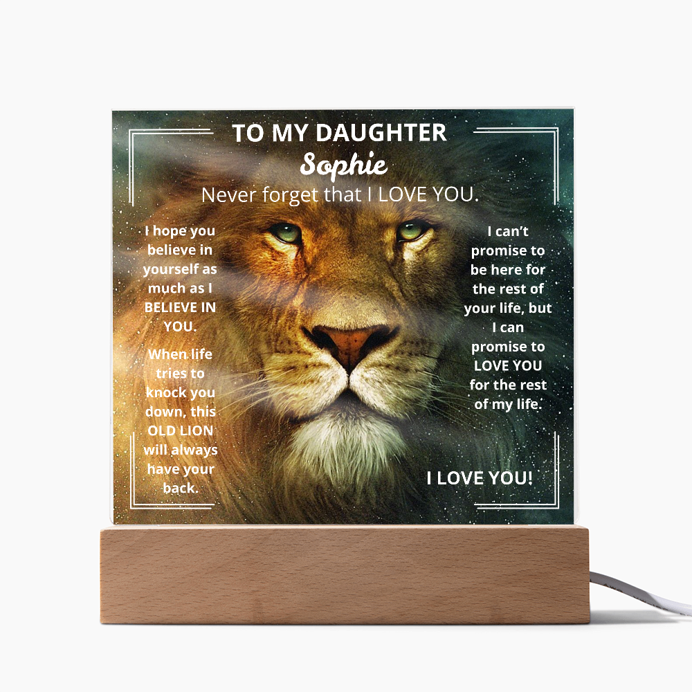DaughterLion1 Acrylic Plaque