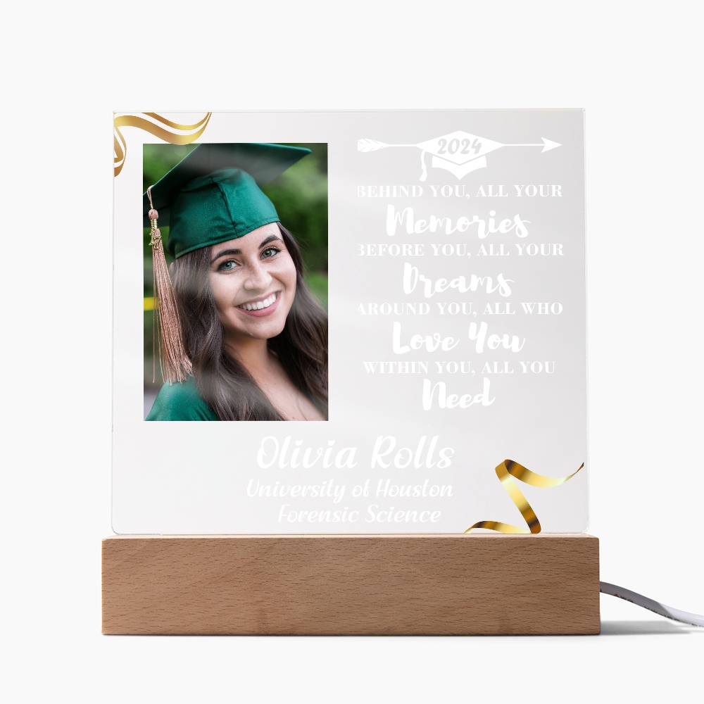 Custom Graduation Gift - Acrylic Square Plaque 5