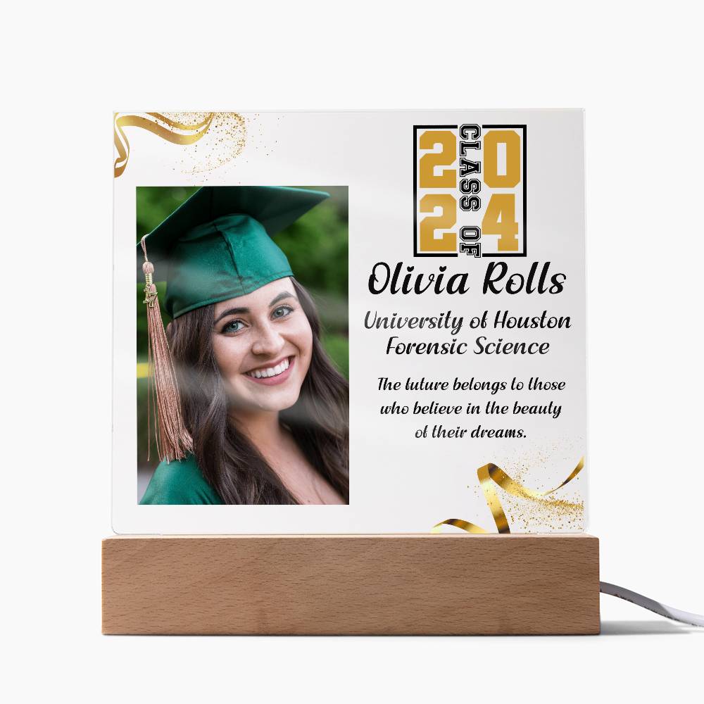 Custom Graduation Gift - Acrylic Square Plaque 7