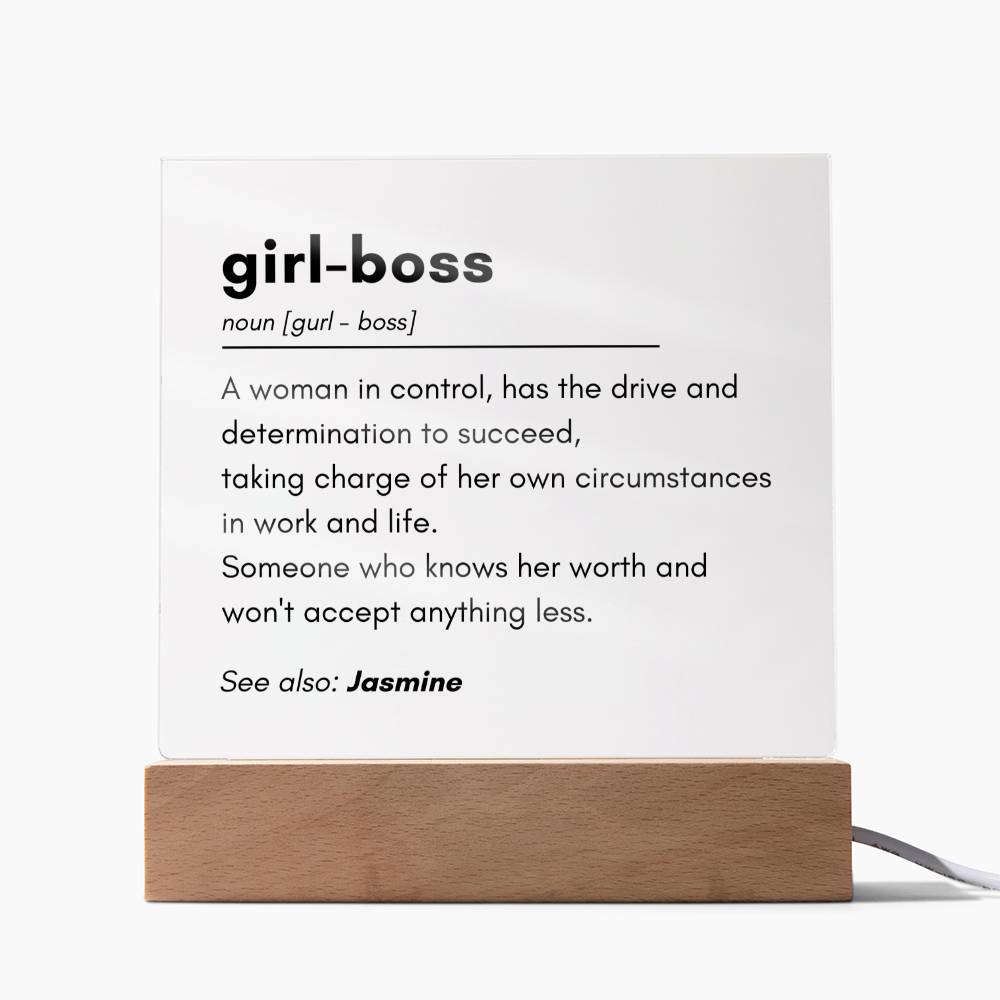 Girl Boss 2 - Acrylic Square Plaque