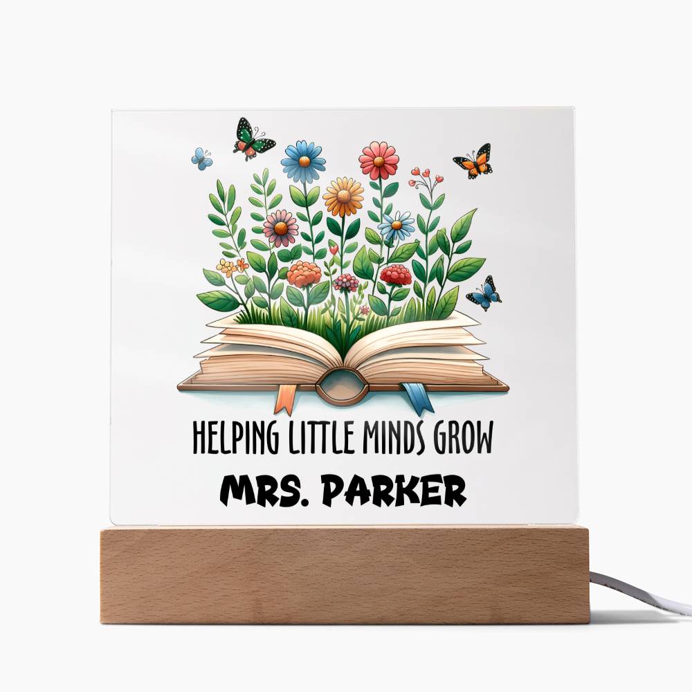 Teacher Square Acrylic Plaque 13