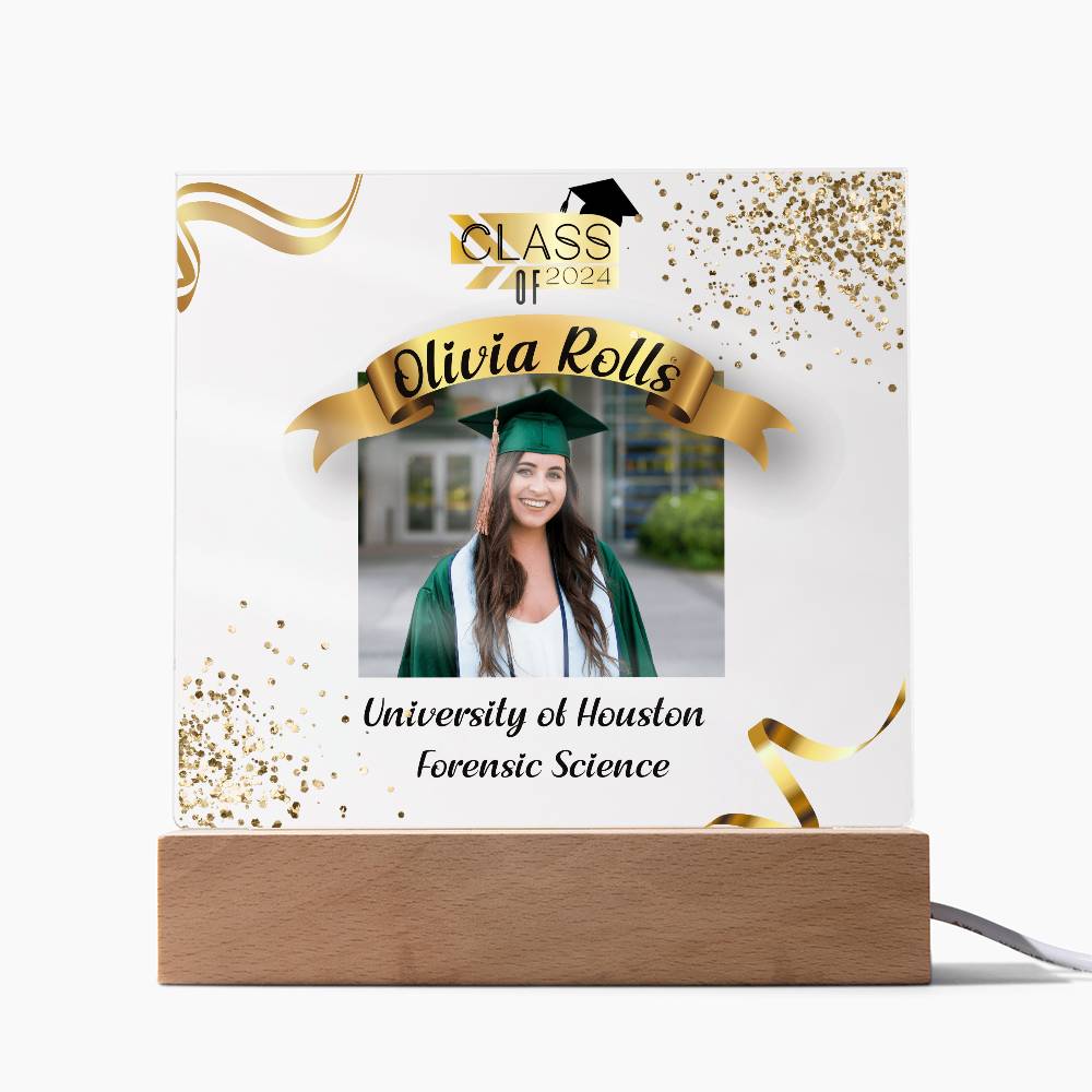 Custom Graduation Gift - Acrylic Square Plaque 3