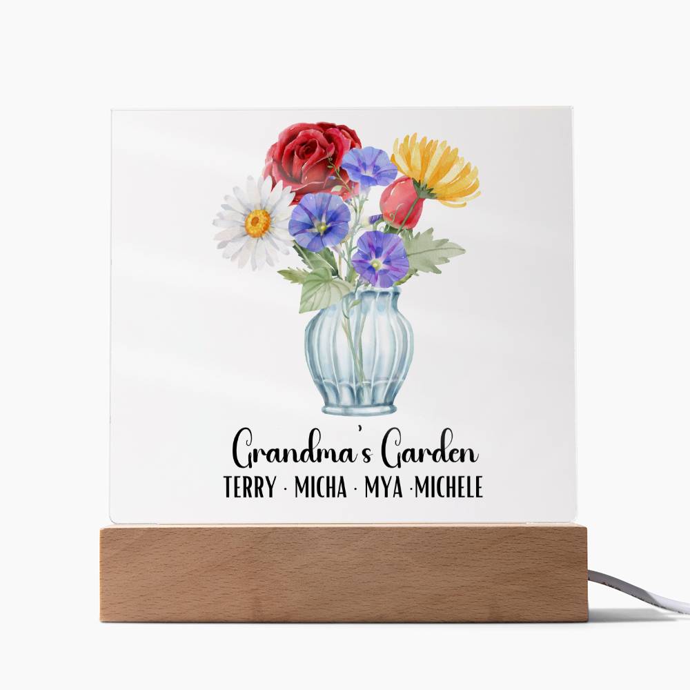 Grandmas Garden Acrylic Plaque