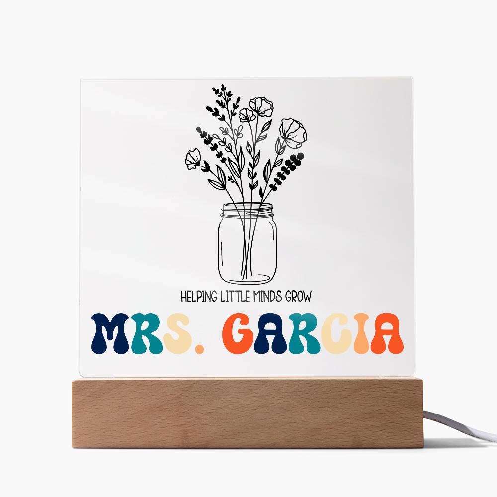Teacher Square Acrylic Plaque 7