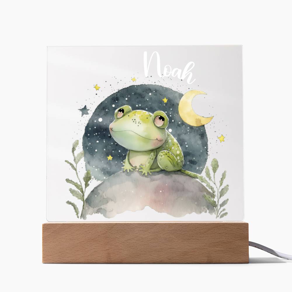Night Light Personalized With Name - Acrylic Square Plaque