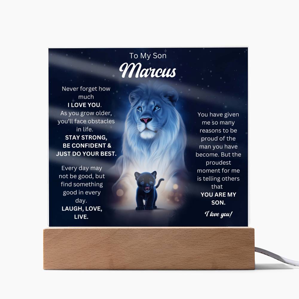 To My Son Acrylic Plaque Gift From Mom 7