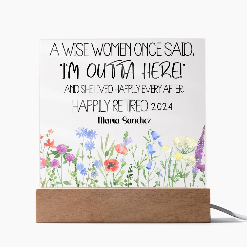 Personalized Retirement Plaque 2