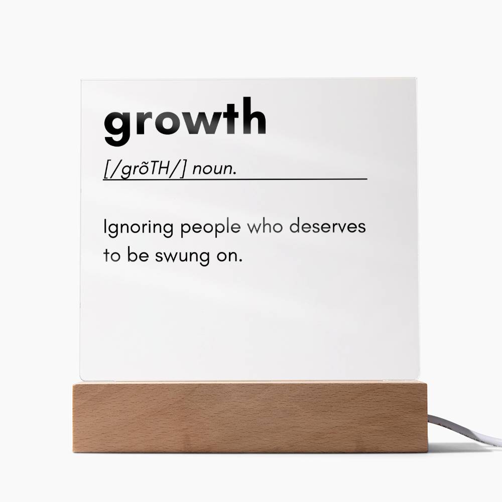 Growth Definition Acrylic Plaque 1