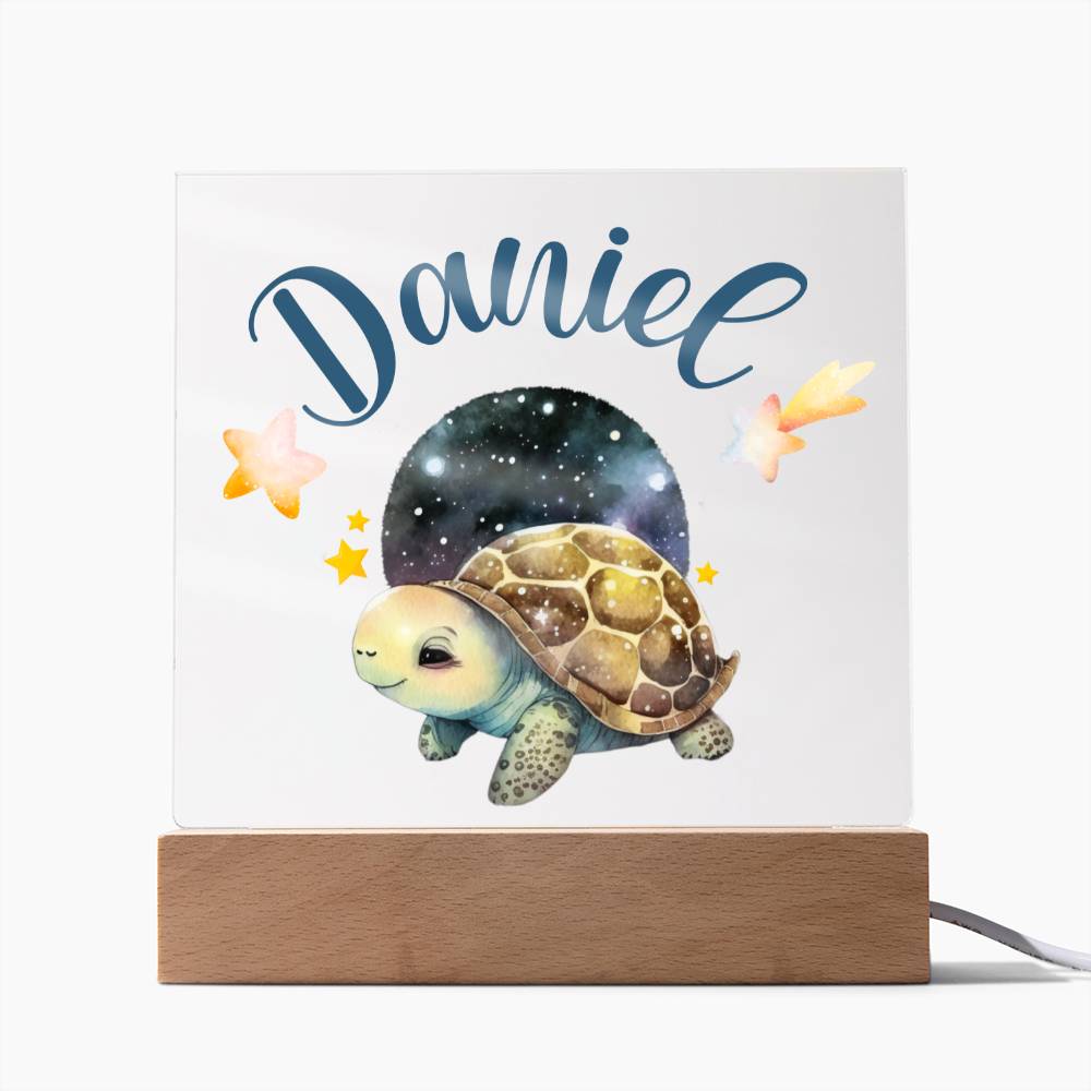Nachtlicht Personalisiert Mit Namen - Acrylic Square Plaque