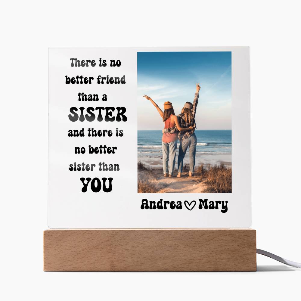 Best Friends Forever 18 - Acrylic Square Plaque (black text)