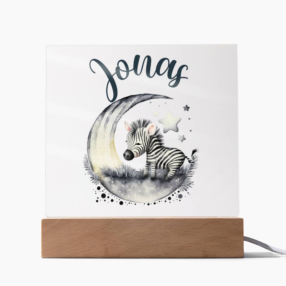 Nachtlicht Personalisiert Mit Namen - Acrylic Square Plaque