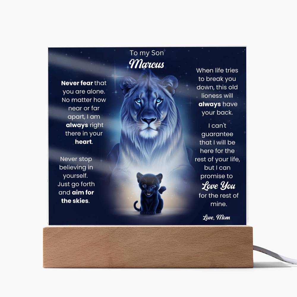 To My Son Acrylic Plaque Gift From Mom 9
