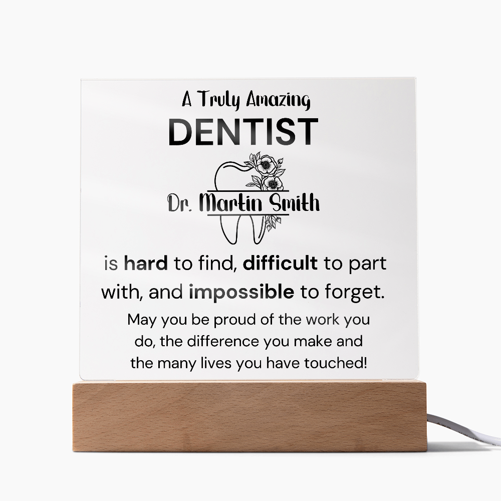 Gift For Dentist Personalized Acrylic Plaque 2