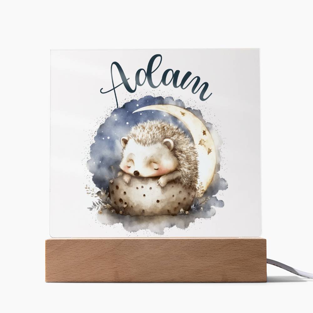 Nachtlicht Personalisiert Mit Namen - Acrylic Square Plaque