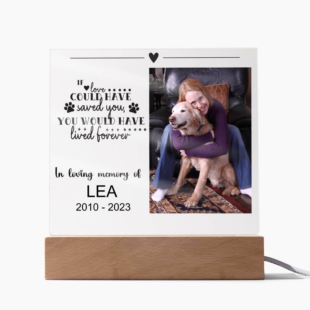 Dog Memorial Plaque LEA