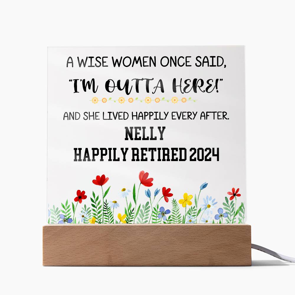 Personalized Retirement Plaque 7