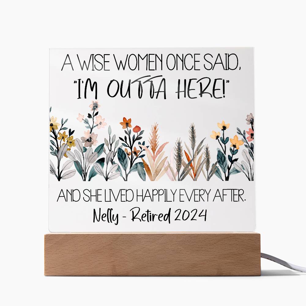 Personalized Retirement Plaque 6