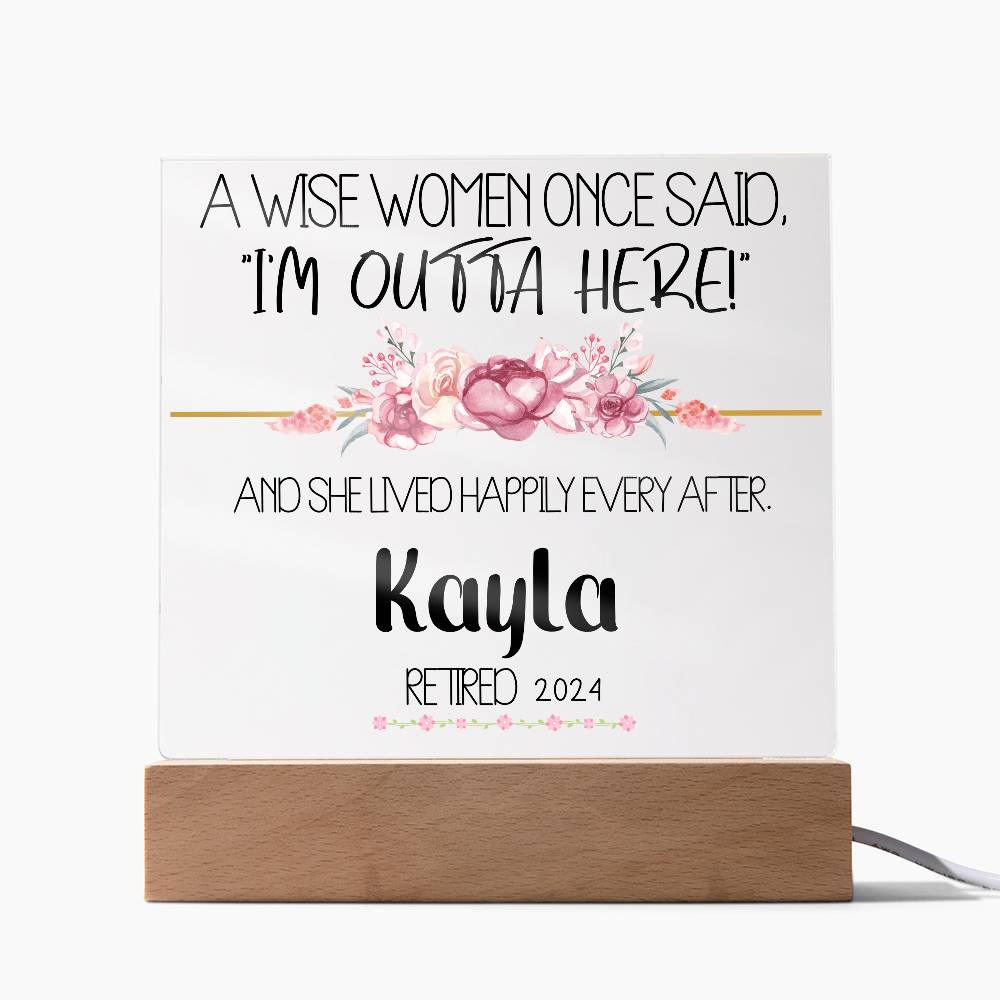 Personalized Retirement Plaque 3