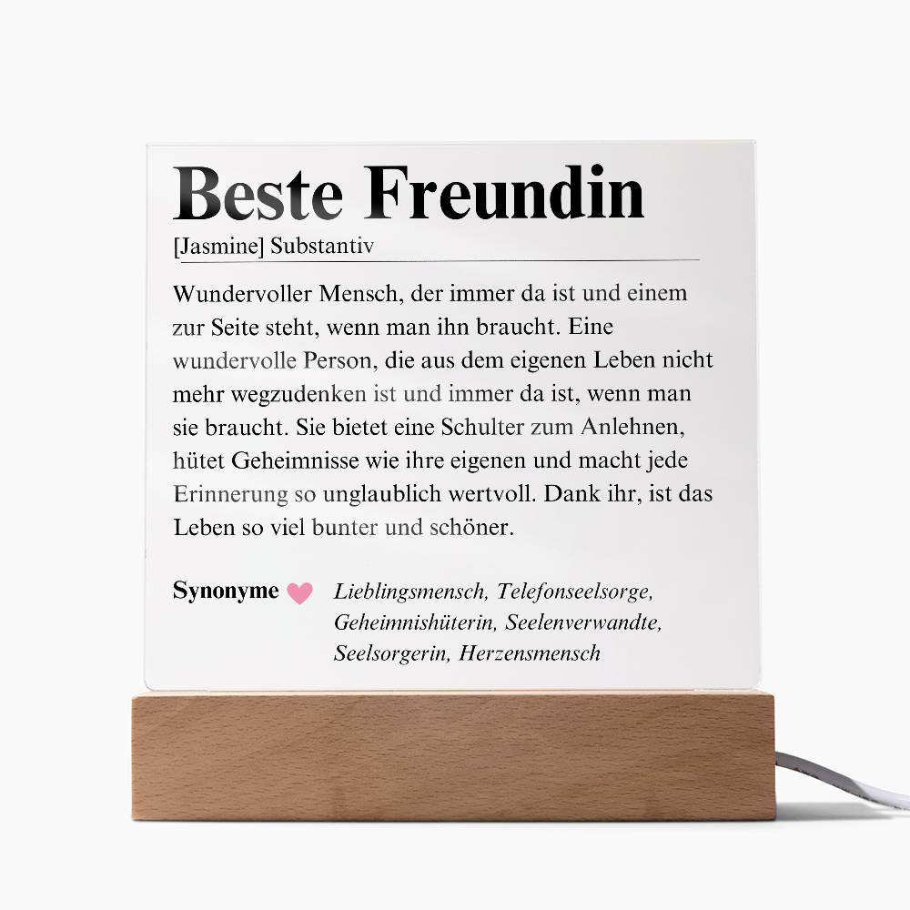 Beste Freundin Geschenk Herzensmensch
