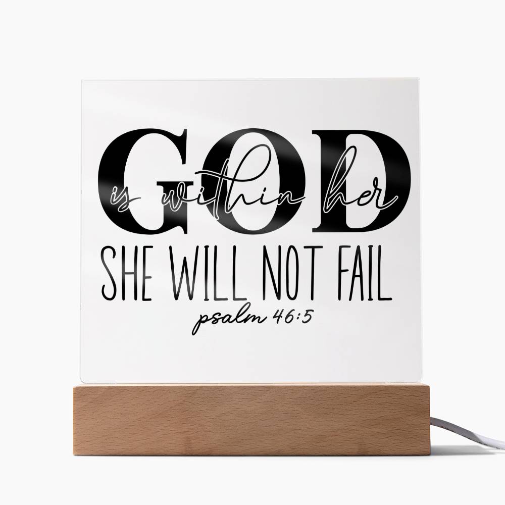 Bible Affirmation 5 - Acrylic Square Plaque