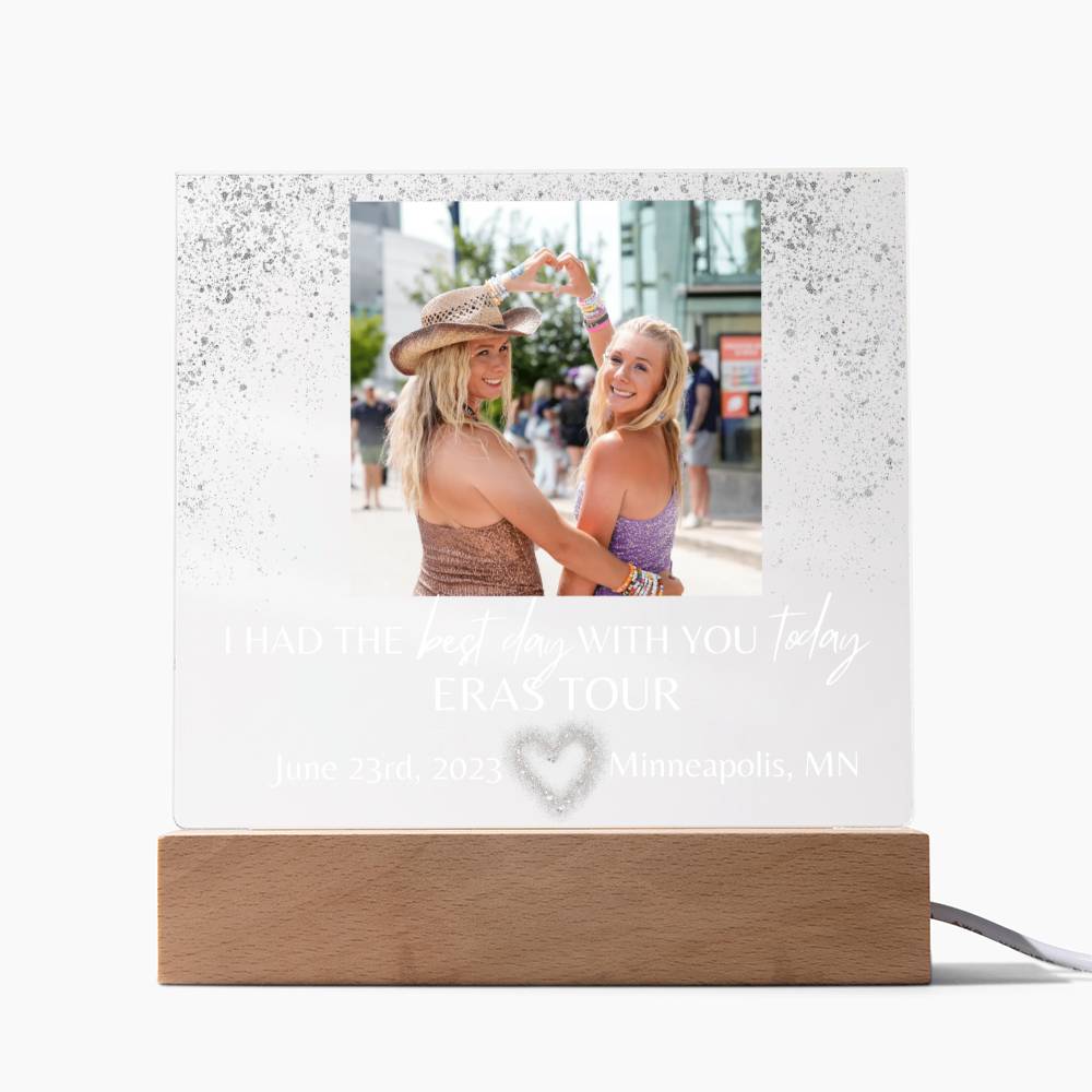 Eras Tour - Best Day With You - Acrylic Square Plaque(WhiteText)