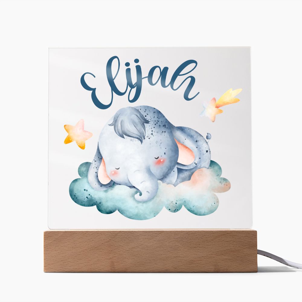 Nachtlicht Personalisiert Mit Namen - Acrylic Square Plaque