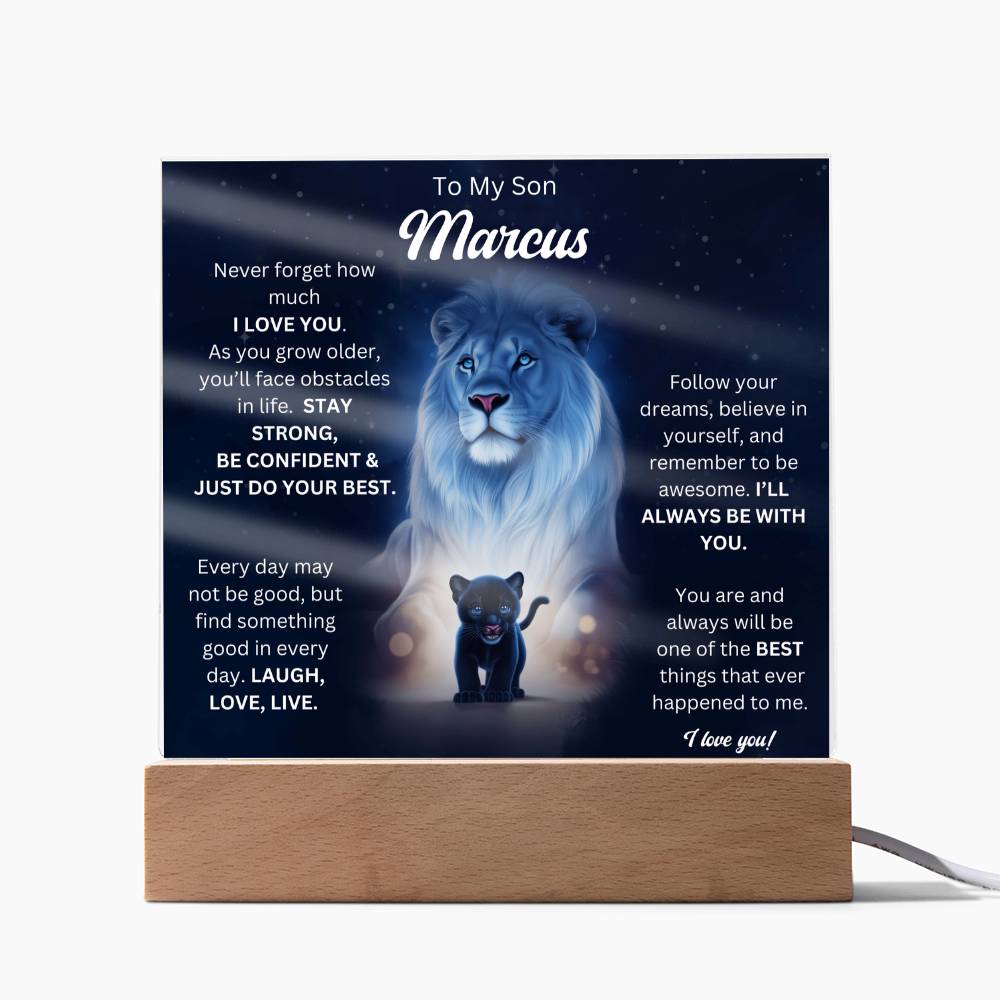 To My Son Acrylic Plaque Gift From Mom 6