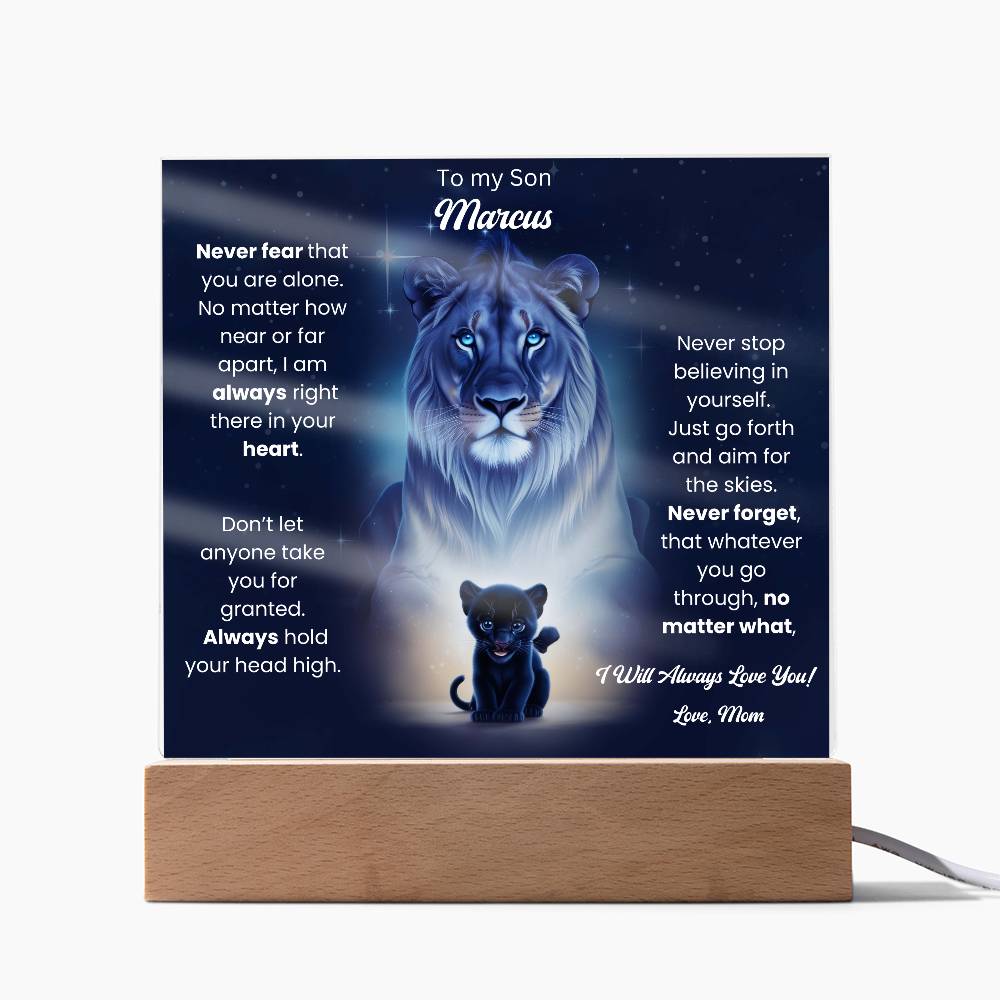 To My Son Acrylic Plaque Gift From Mom 8