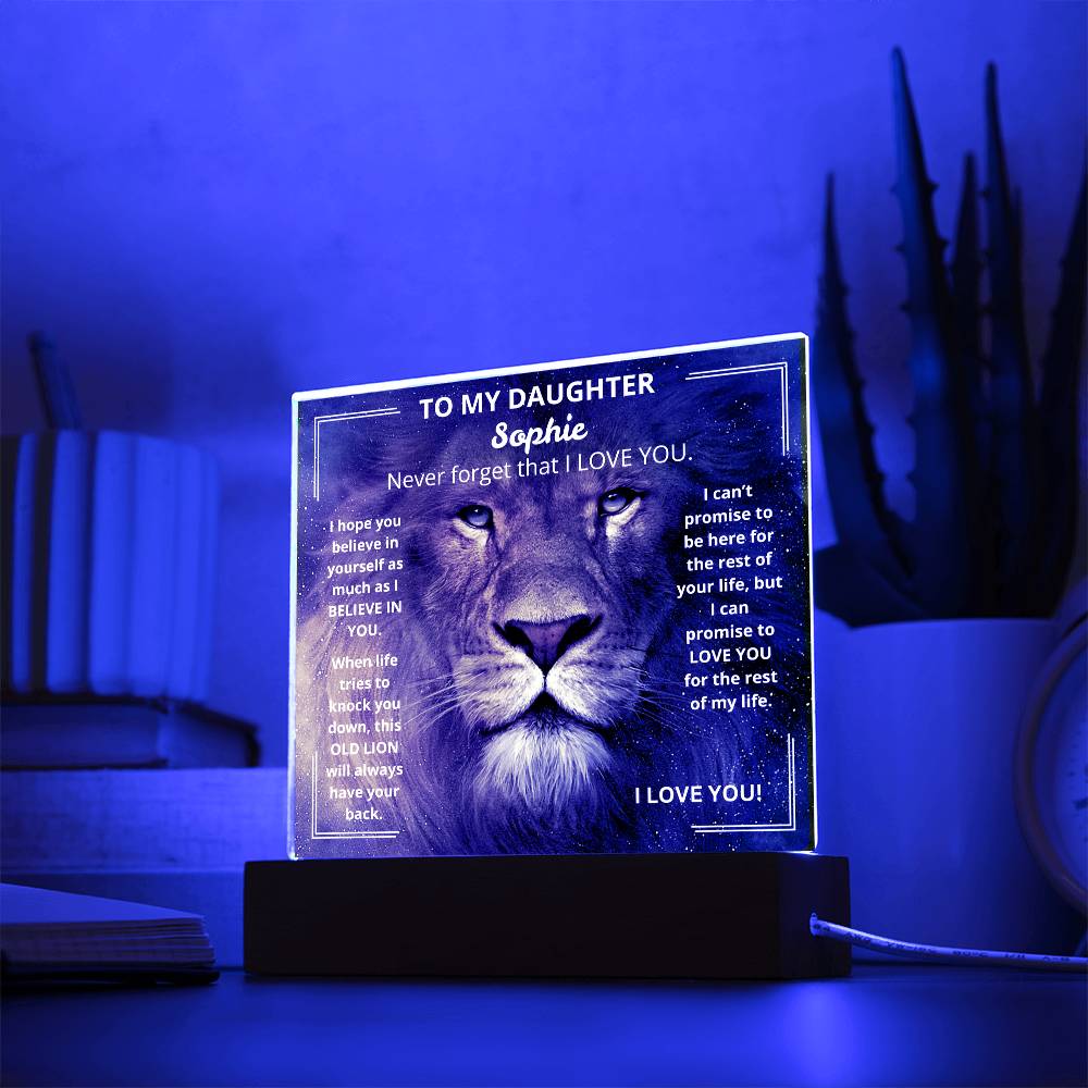 DaughterLion1 Acrylic Plaque