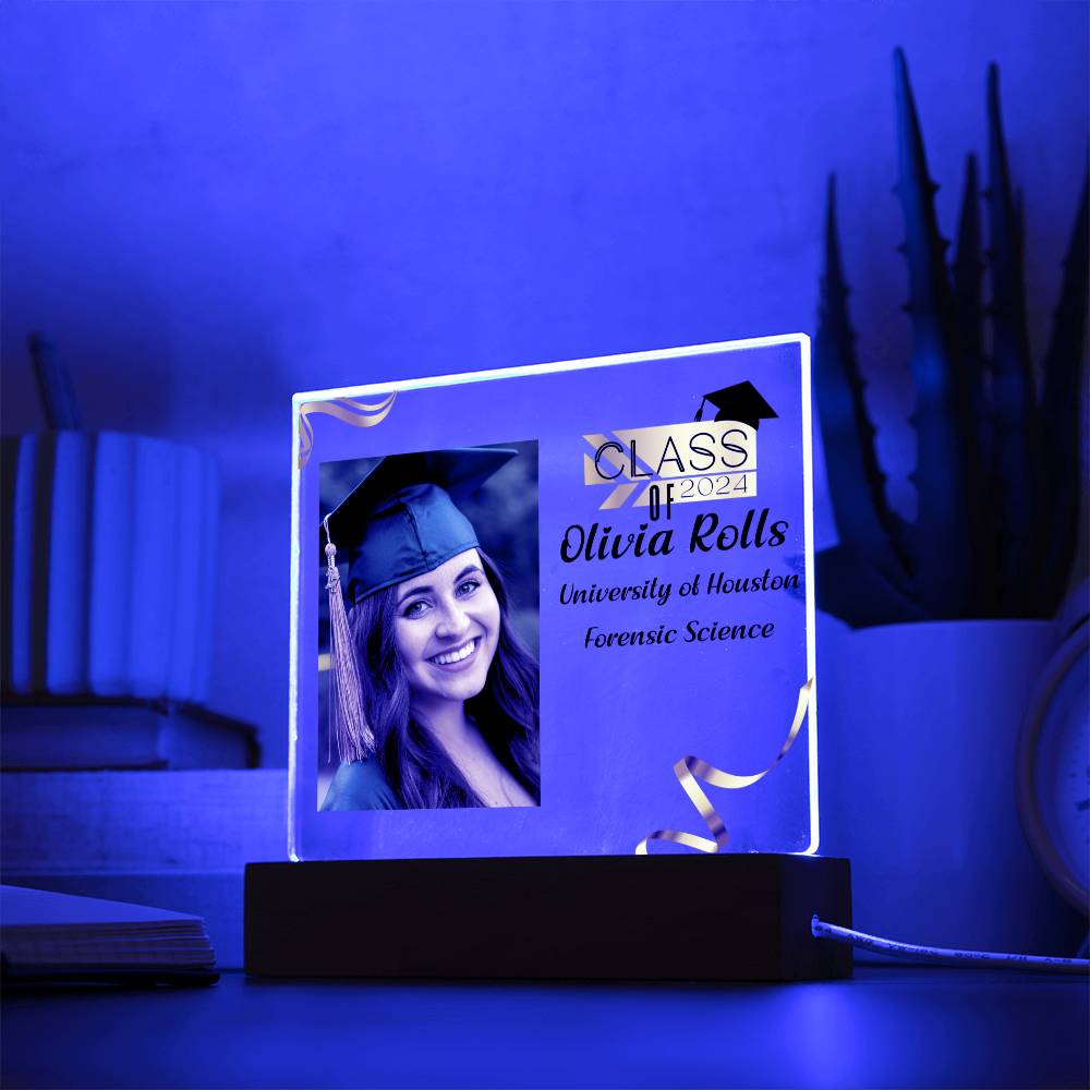 Custom Graduation Gift - Acrylic Square Plaque 1
