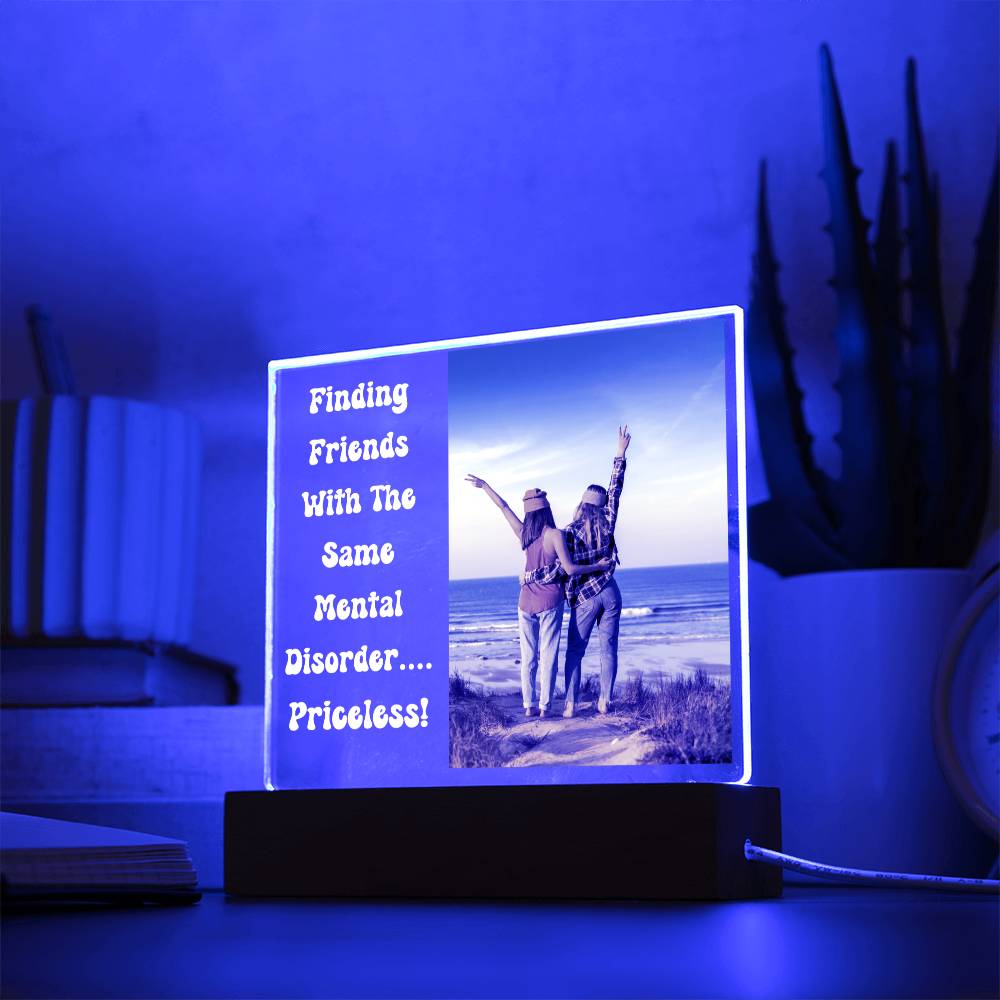 Friend Quote Plaque 4 (White Text)