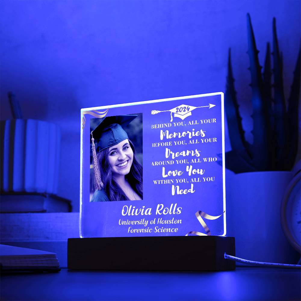 Custom Graduation Gift - Acrylic Square Plaque 5