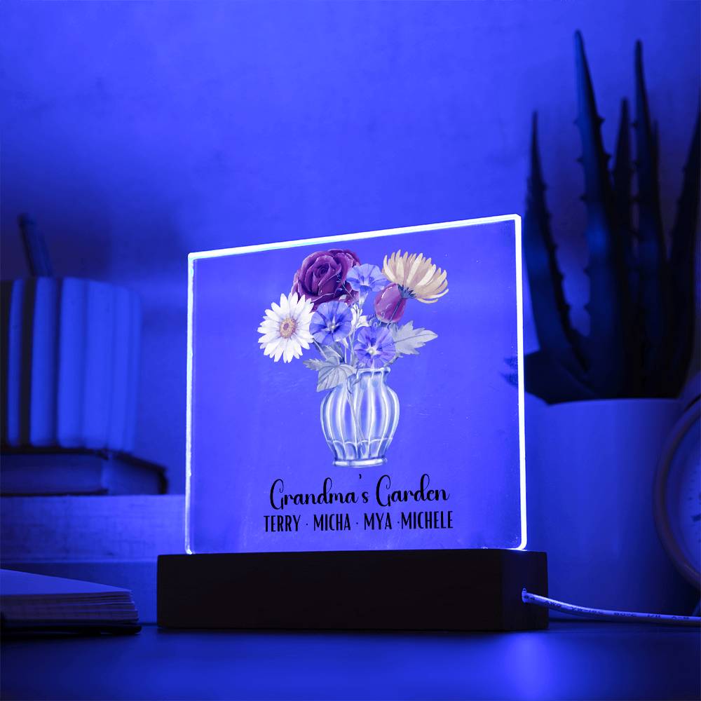 Grandmas Garden Acrylic Plaque