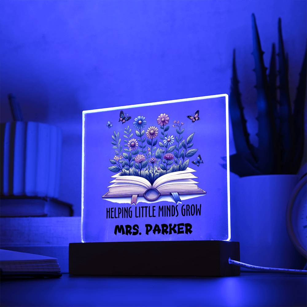 Teacher Square Acrylic Plaque 13