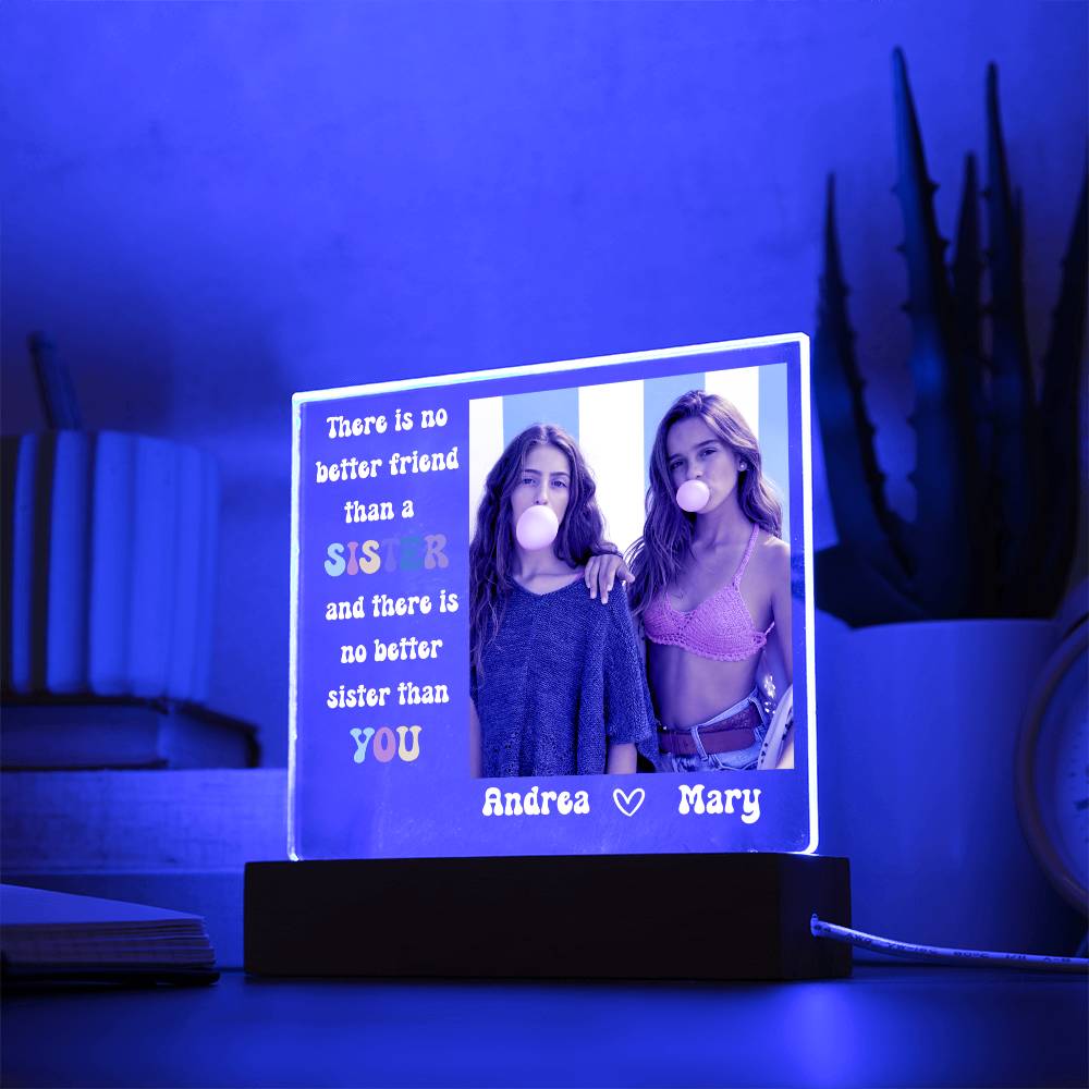 Best Friends Forever 17 - Acrylic Square Plaque (white text)