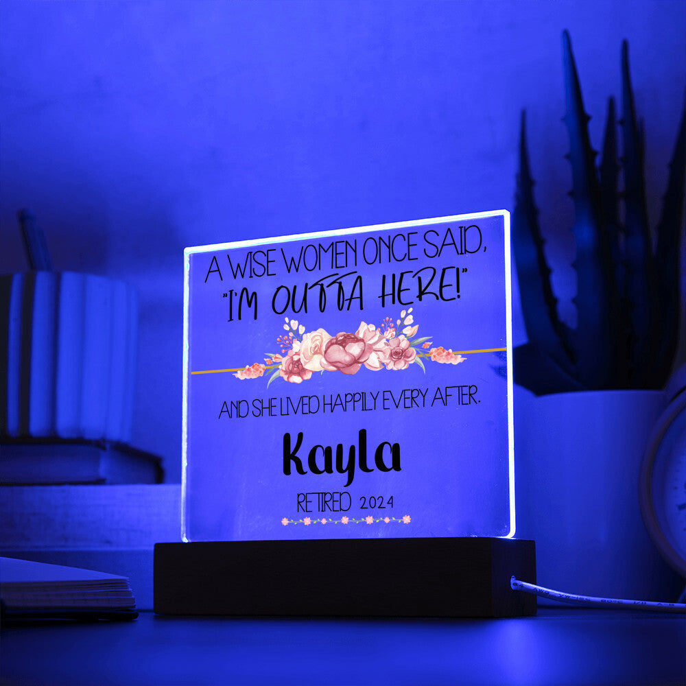 Personalized Retirement Plaque 3