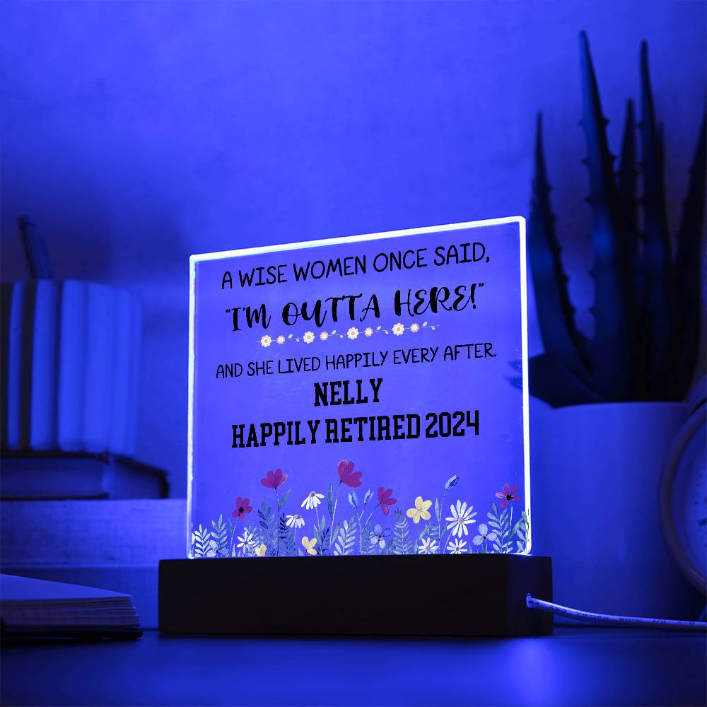 Personalized Retirement Plaque 7