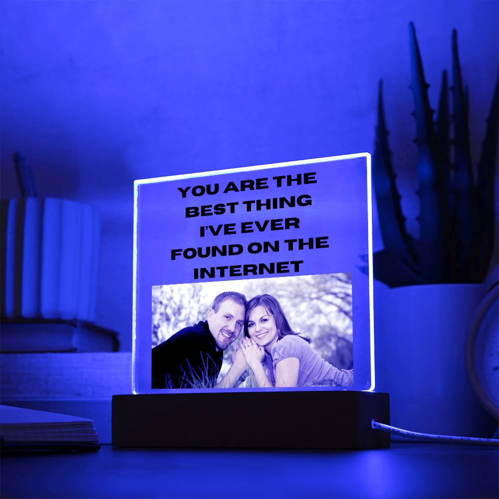 Best Thing I've Found 3 - Acrylic Square Plaque (Black Text)