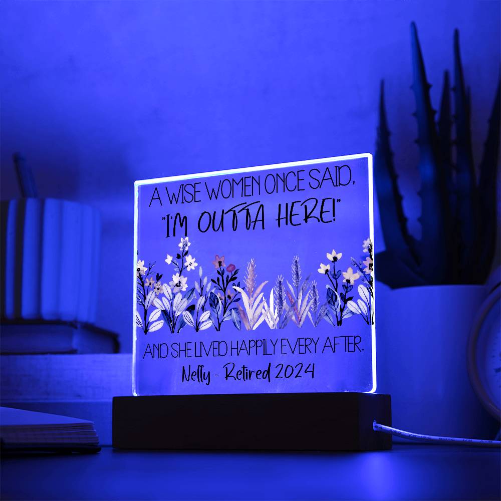Personalized Retirement Plaque 6
