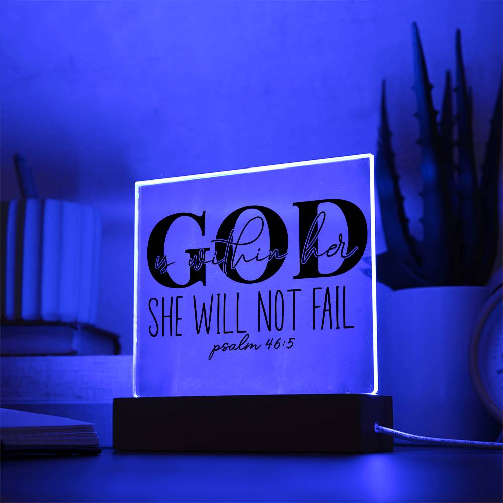 Bible Affirmation 5 - Acrylic Square Plaque