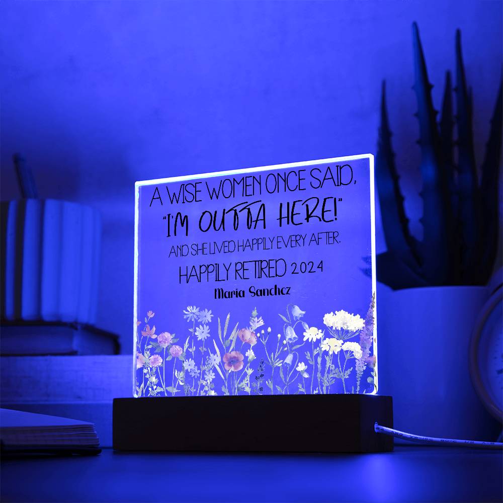Personalized Retirement Plaque 2