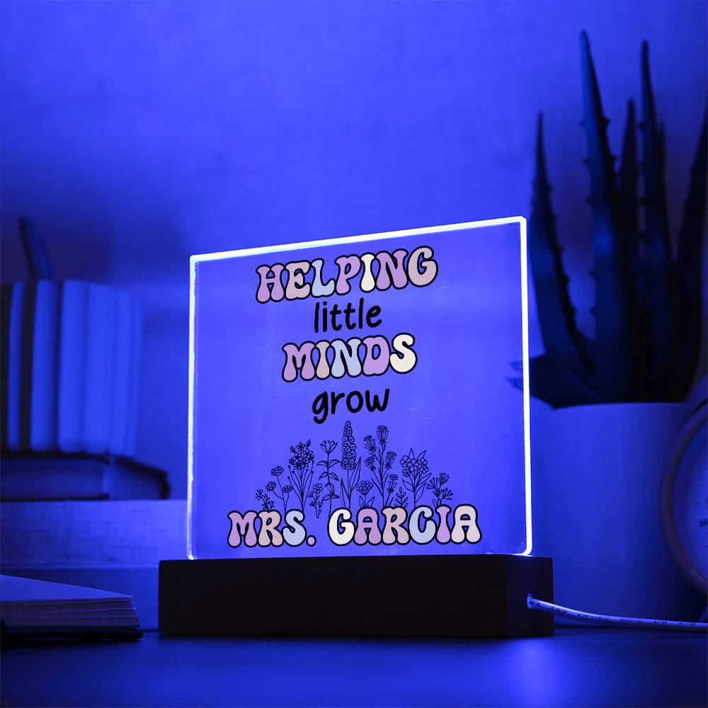 Teacher Square Acrylic Plaque 9
