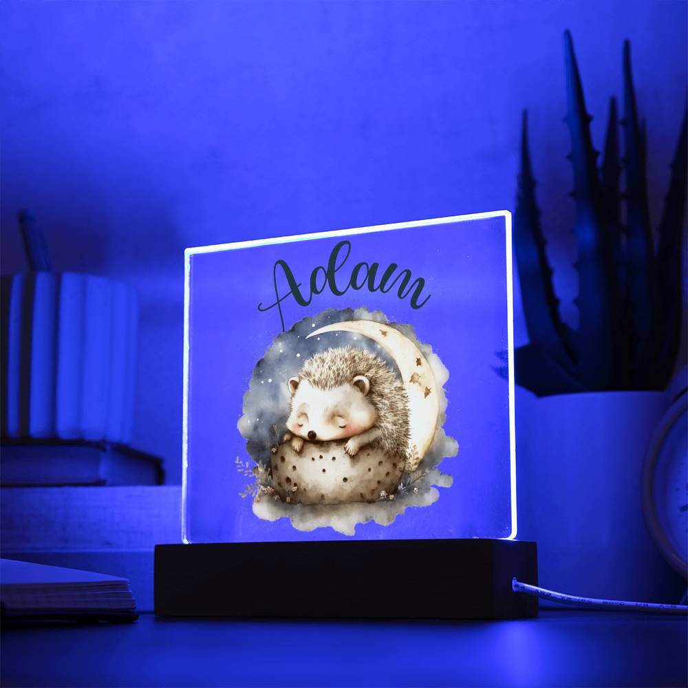 Nachtlicht Personalisiert Mit Namen - Acrylic Square Plaque
