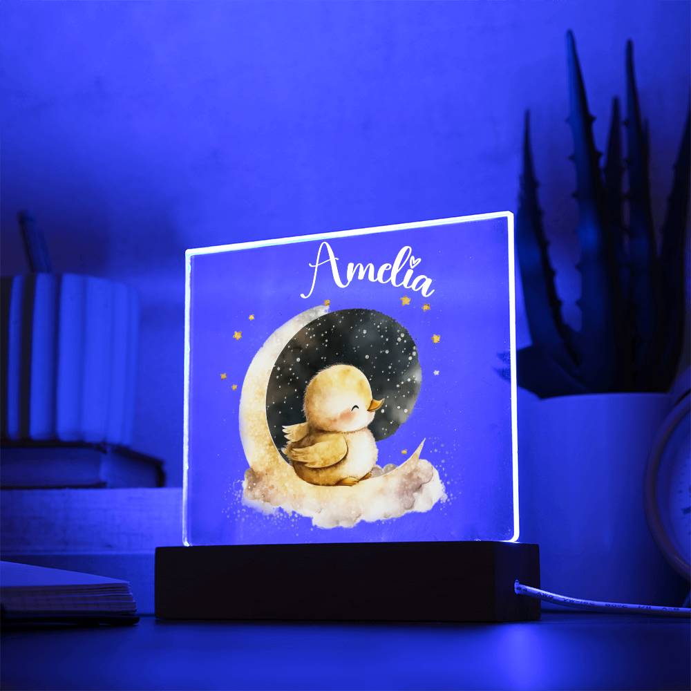 Night Light Baby - Acrylic Square Plaque