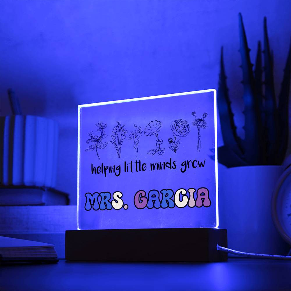 Teacher Square Acrylic Plaque 8