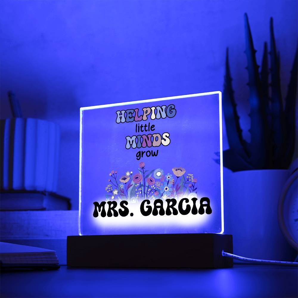 Teacher Square Acrylic Plaque 10