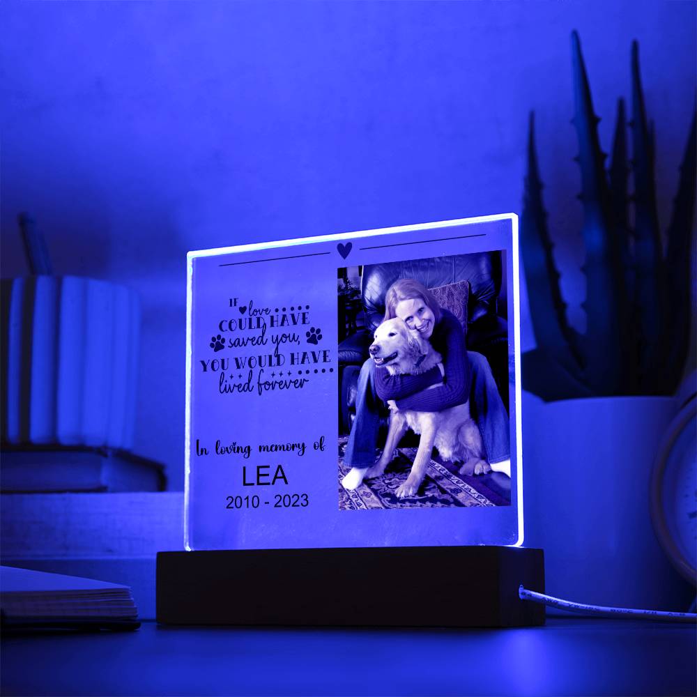 Dog Memorial Plaque LEA