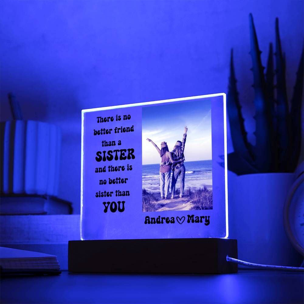 Best Friends Forever 18 - Acrylic Square Plaque (black text)